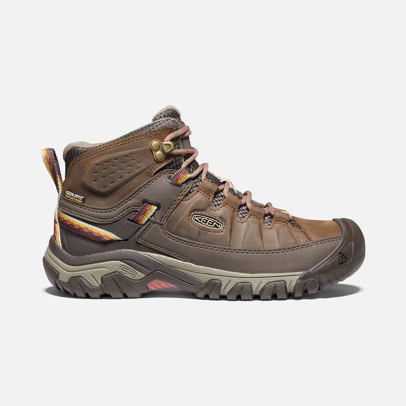 Keen Targhee III Mid Waterproof Wanderstiefel Damen DE-30714 Bungee Cord/Redwood - Keen Damenschuhe